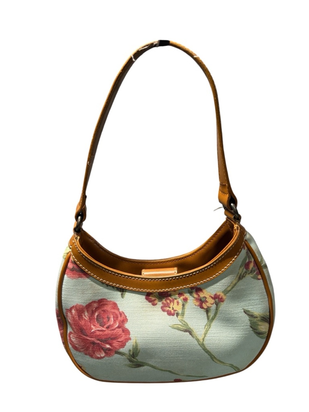 Fossil 1954 Heritage Rose Floral Canvas Shoulder Bag Blue Red 75082